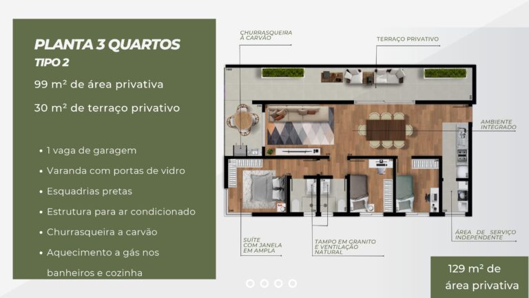 3Q com Terraço